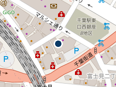 タイムズ千葉駅北口の位置