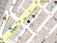 日比谷自動車駐車場（バイク）の位置