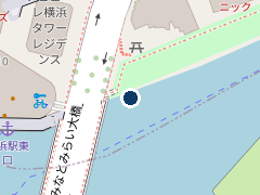 タイムズＪＲ横浜パーキングの位置