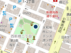 タイムズ東京虎ノ門グローバルスクエアの位置