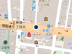 タイムズ新宿５丁目第９の位置