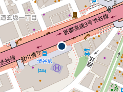 タイムズ道玄坂通の位置