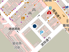 タイムズ築地４丁目の位置