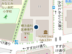 横浜中央郵便局駐車場の位置