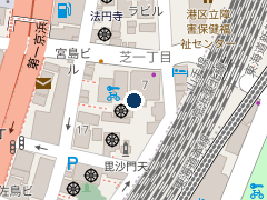 ＴＮＳ芝公園２丁目の位置