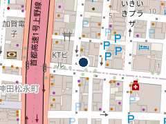 タイムズ末広町駅前の位置