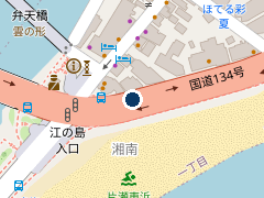 タイムズ片瀬江の島駅前第３の位置