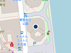 タイムズグランドシップ東雲店の位置