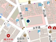タイムズ横浜市日本大通り地下駐車場の位置