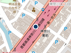 タイムズ神奈川区総合庁舎地下駐車場の位置