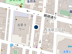タイムズ入谷１丁目の位置