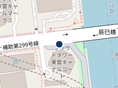 タイムズ豊洲モータープールの位置