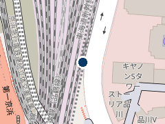 タイムズ品川駅前の位置