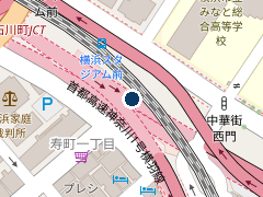 タイムズBASEGATE横浜関内の位置