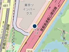 タイムズ新橋４丁目第７の位置