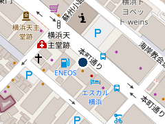 タイムズ神奈川県民ホールの位置