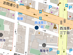 タイムズ入谷２丁目の位置